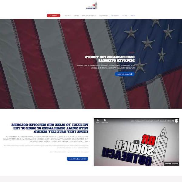 br soldier outreach louisiana pay by the month website design