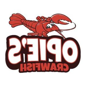 opies crawfish baton rouge logo design